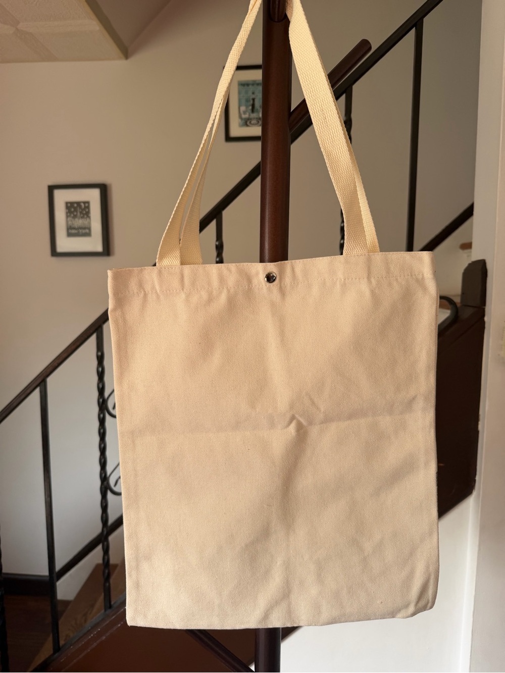 Paris Canvas Tote Bag NWT - Picture 4 of 7